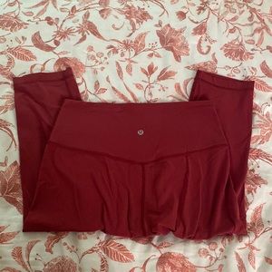 Lululemon Red Capri legging